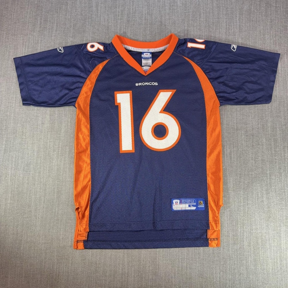 Denver Broncos Jersey Boys 16 Blue NFL Football Jake Plummer 16 Reebok